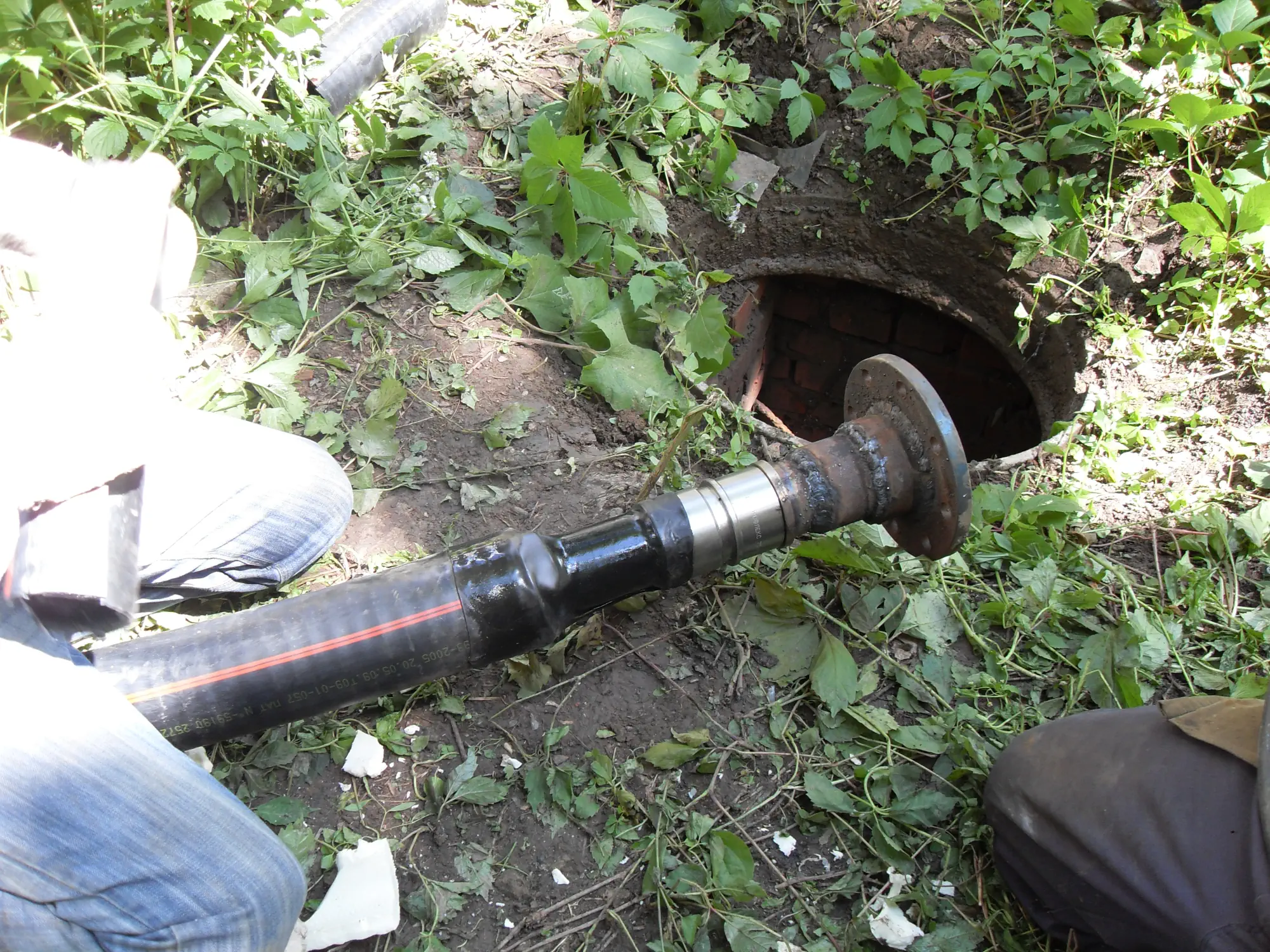 15 - Патрубок с фланцем и гидроизоляцией стыка